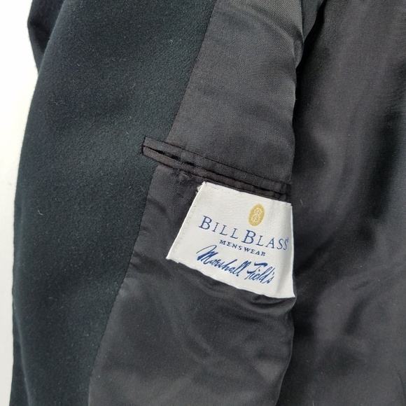 Bill Blass Cashmere Jacket Black Sport Coat Blazer 3-Button Ventless Men’s 42R - Picture 6 of 8
